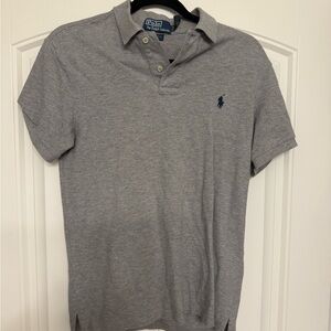Ralph Lauren Gray Polo Shirt Classic Design